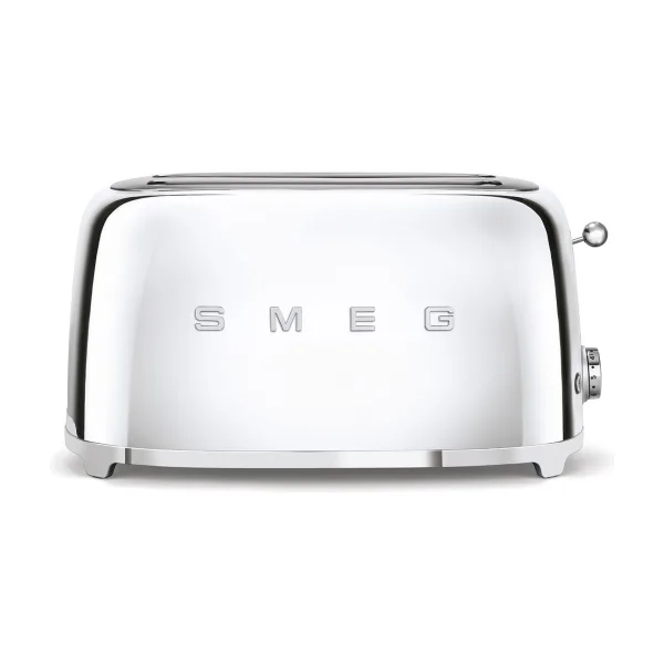 Тостер Smeg 50s Style TSF02SSEU на 4 тоста, 2 удлинённых слота, 1500 Вт, сталь