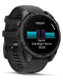 Умные часы Garmin Fenix 8, 47mm, AMOLED, Slate Gray with Black Silicone Band (010-02904-00)
