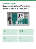 Кухонный набор Victorinox Swiss Classic 6.7834.24C1 (Kale Green)
