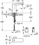 Смеситель для раковины Grohe Гет Е 36366002 сенсорный, со смешиванием, хром