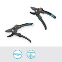 Секатор садовый Gardena PremiumCut Pro, наковаленный, до 24 мм, для сухих ветвей (12250-20)