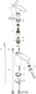Смеситель для раковины Hansgrohe Talis E 71703000