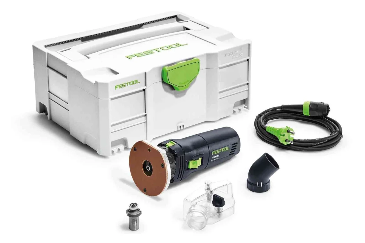 Кромочный фрезер Festool OFK 500 Q-Plus R3 576225, синий/черный