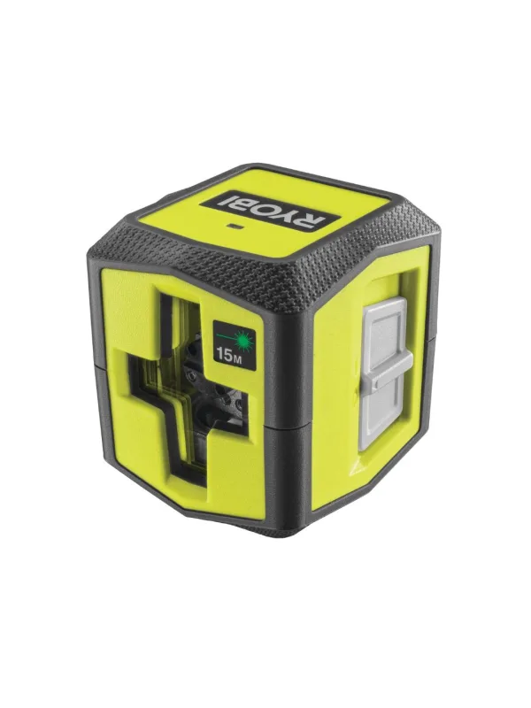 Лазерный уровень RYOBI RBCLLG1, зелёный луч, перекрёстный, 15 м