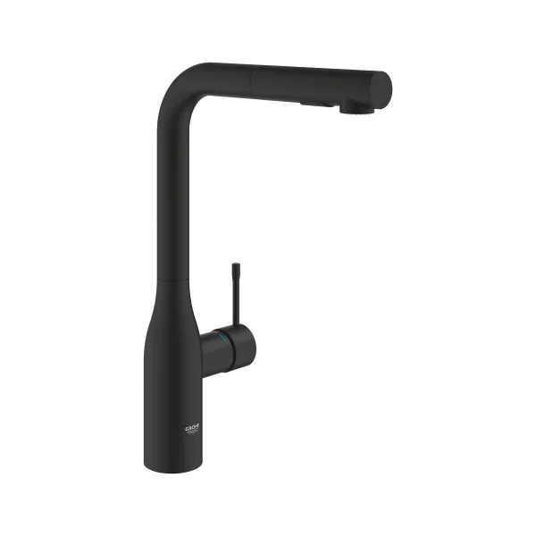 Смеситель для раковины GROHE Essence однорычажный, фантомный чёрный (30504KF0)