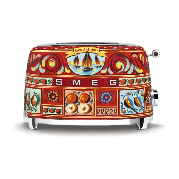 Тостер Smeg 50s Style Sicily is my love TSF01DGEU, 2 тоста, 950 Вт, 6 уровней прожарки