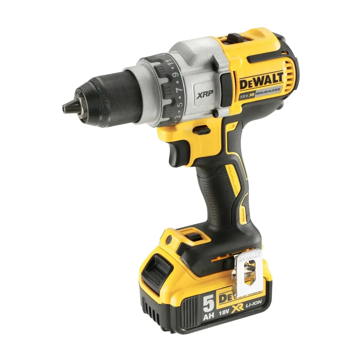 Дрель-шуруповерт аккумуляторная DeWalt DCD991P2-QW 18 В 2x5 Ач Li-lon