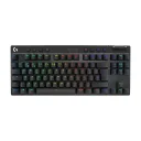 Игровая клавиатура беспроводная Logi G PRO X TKL lightspeed (GX Tactile Brown), Английская раскладка, черный