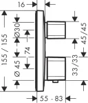 Смеситель Hansgrohe Ecostat E 15707000