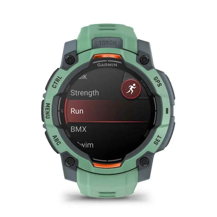 Умные часы Garmin Instinct 3 45мм, Тропический неон с силиконовым ремешком — фото 10 из 10