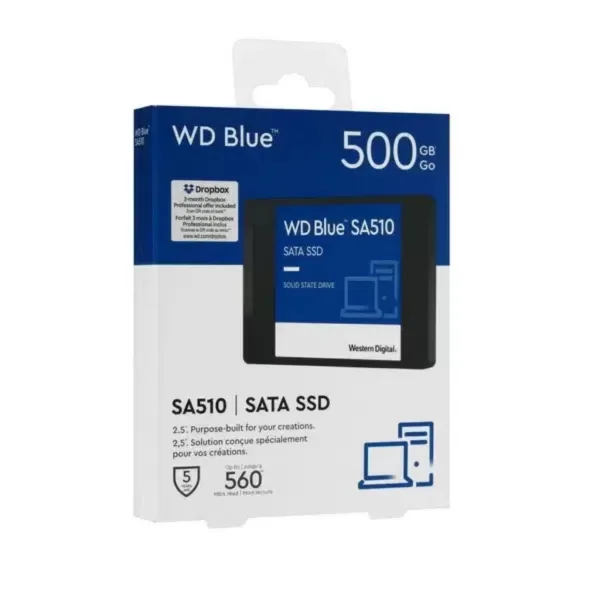 Внутренний твердотельный накопитель (SSD) WD Blue SA510 500 ГБ