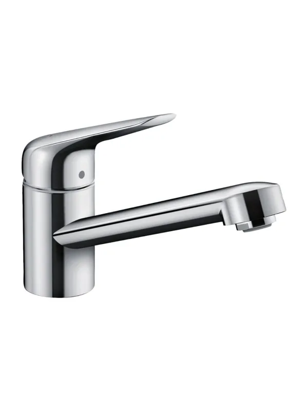 Смеситель для кухни Hansgrohe Focus M42 100 однорычажный CoolStart, поворот излива 360, хром