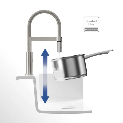 Однорычажный смеситель для кухни Villeroy & Boch Steel Expert Compact (927300LC) — фото 9 из 9