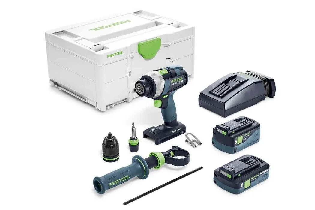Аккумуляторная дрель-шуруповерт Festool QUADRIVE TDC 18/4 5,0/4,0 I-Plus 577649