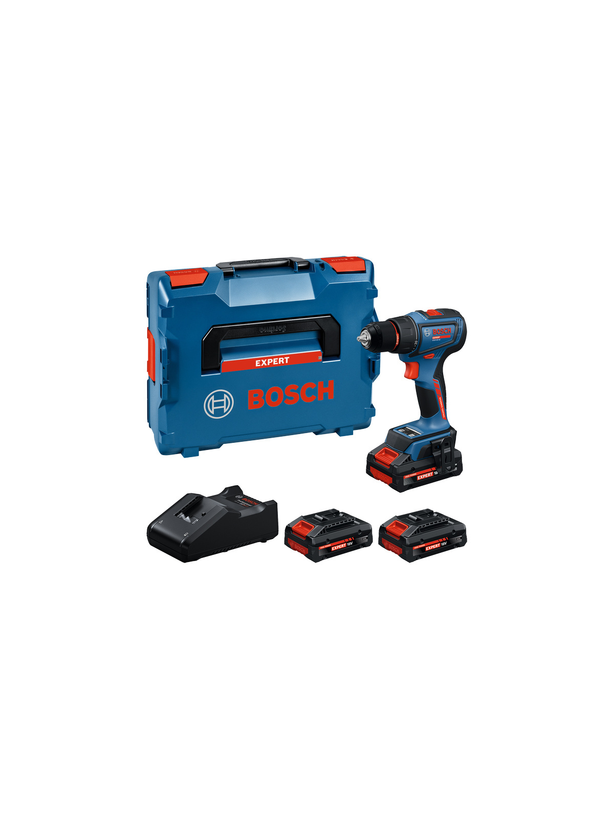 Аккумуляторная дрель-шуруповерт Bosch EXPERT EXSR18V-90 06019R2102, 3 аккумулятора — фото 1 из 1