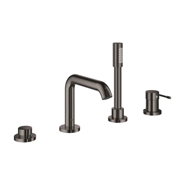 Смеситель для ванны на бортик Grohe Essence New, черный (19578A01)