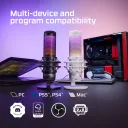 Микрофон игровой (для стриминга) HyperX QuadCast S, белый