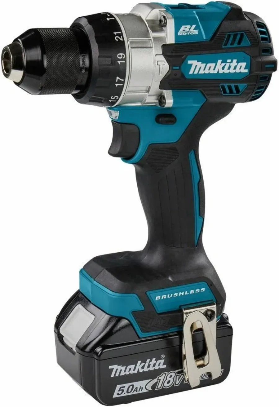 Дрель-шуруповерт аккумуляторная Makita DHP486RTJ, 203351, зеленый/черный
