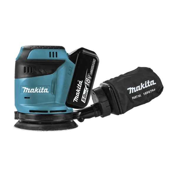 Шлифовальная машина эксцентриковая Makita DBO180RTJ, 18В, 2 аккумулятора