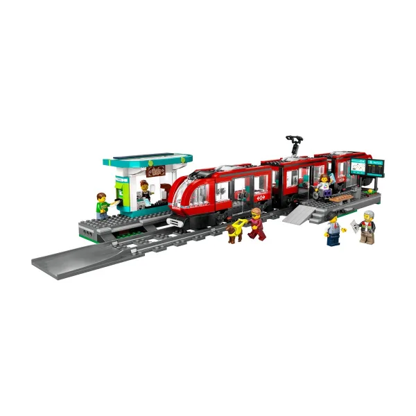 Конструктор LEGO City 60423 Трамвай и остановка в центре города, 811 деталей, от 7 лет