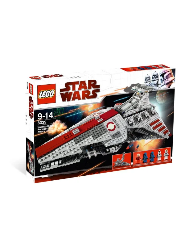 Конструктор Star Wars 8039 Атакующий республиканский крейсер класса Венатор, 1170 деталей