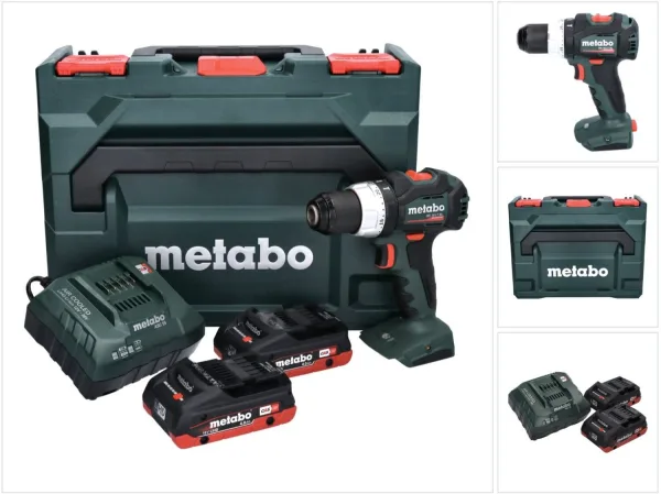 Дрель шуруповерт аккумуляторная Metabo BS 18 LT BL + 2x4 LiHD + Charger ЗУ ASC 55 + metaBOX 145 (602325800)