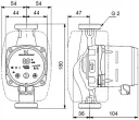 Циркуляционный насос Grundfos ALPHA2 32-80 180 99261738
