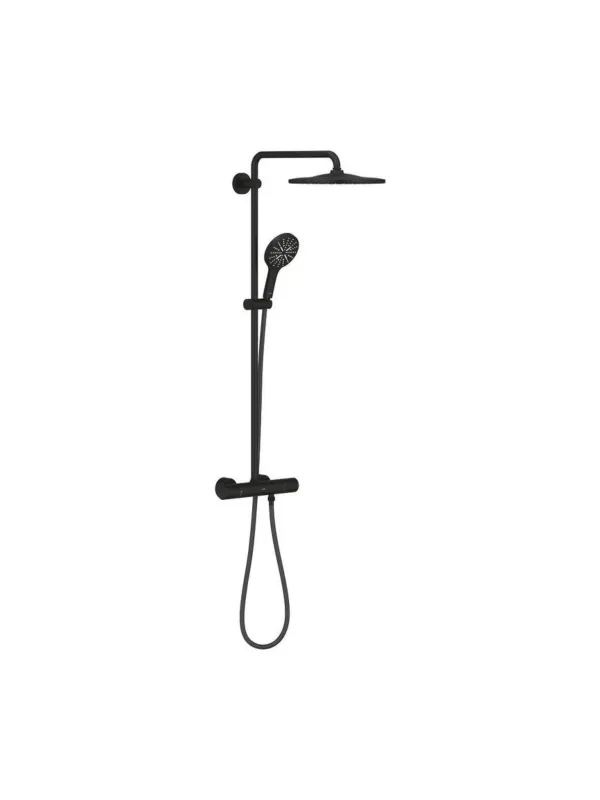 Душевая система GROHE Rainshower SmartActive 310 с термостатом для душа, фантомный черный (22119KF0)