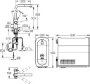 Стартовый комплект GROHE Blue Home (кухонный смеситель с функцией фильтрации, для газированной воды, Wi-Fi, выдвижной L-образный носик), хром, 31927001