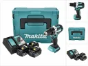 Аккумуляторная дрель-шуруповерт Makita DDF484RT3J (З/У +3 аккумулятора 5Ah)