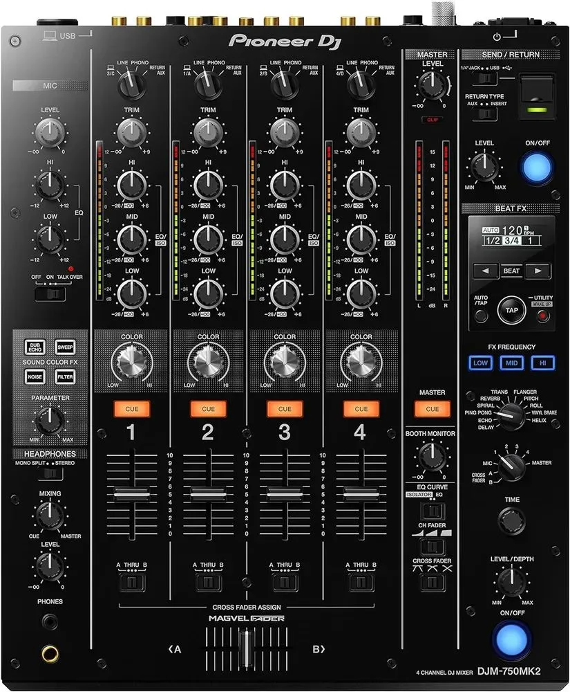 Четырёхканальный микшер Pioneer DJM-750MK2 — фото 8 из 8