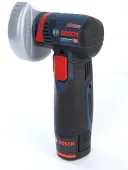 Угловая шлифмашина Bosch GWS 12V-76 Professional с 2-мя АКБ, 3.0 Ah, кейс (06019F200B), синий/черный