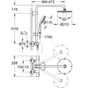 Душевая стойка Grohe Euphoria XXL System 210 27964000