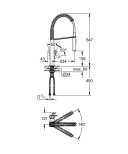 Смеситель для кухни Grohe "Eurocube". 31395DC0