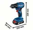 Дрель-шуруповёрт Bosch GSR 18V-45 06019K3202, 13/25мм, синий