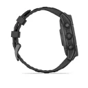 Смарт-часы Garmin Fenix E (010-03025-01), AMOLED серый безель, 47 мм, черный силиконовый ремешок