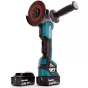 Угловая шлифмашинка Makita DGA517RTJ, бесщёточный двигатель, 125мм, 3000-8500об/мин