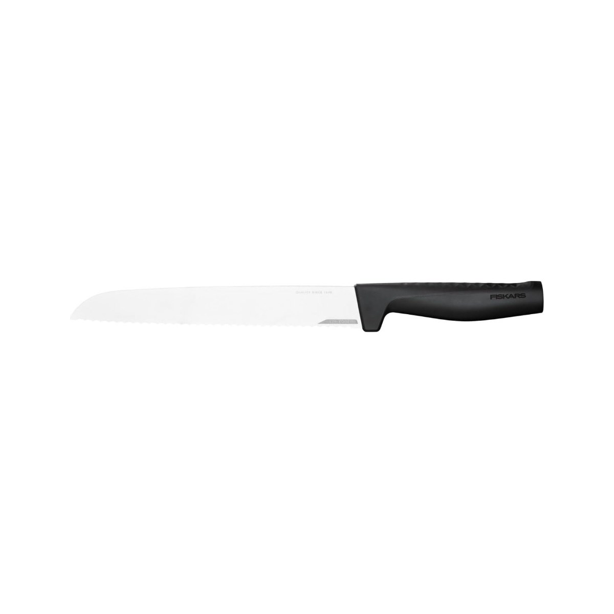 Нож для хлеба Fiskars Hard Edge 1054945, клинок 22 см, волнистая заточка LZR-EDGE