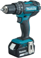 Дрель-шуруповёрт ударная аккумуляторная Makita DHP482RFJ, 18 В, 62 / 36 Н·м