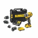Дрель-шуруповерт DEWALT DCD703L2T-QW 12В XR с набором из 4-х насадок