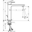 Смеситель для раковины Hansgrohe Vernis Shape 230, со сливной гарнитурой 71562670
