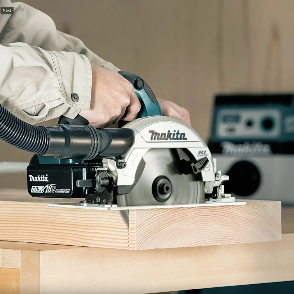 Аккумуляторная дисковая пила Makita DHS660Z 165мм (18V, Li-Ion) (без аккумуляторов и зарядного устройства) — фото 12 из 13