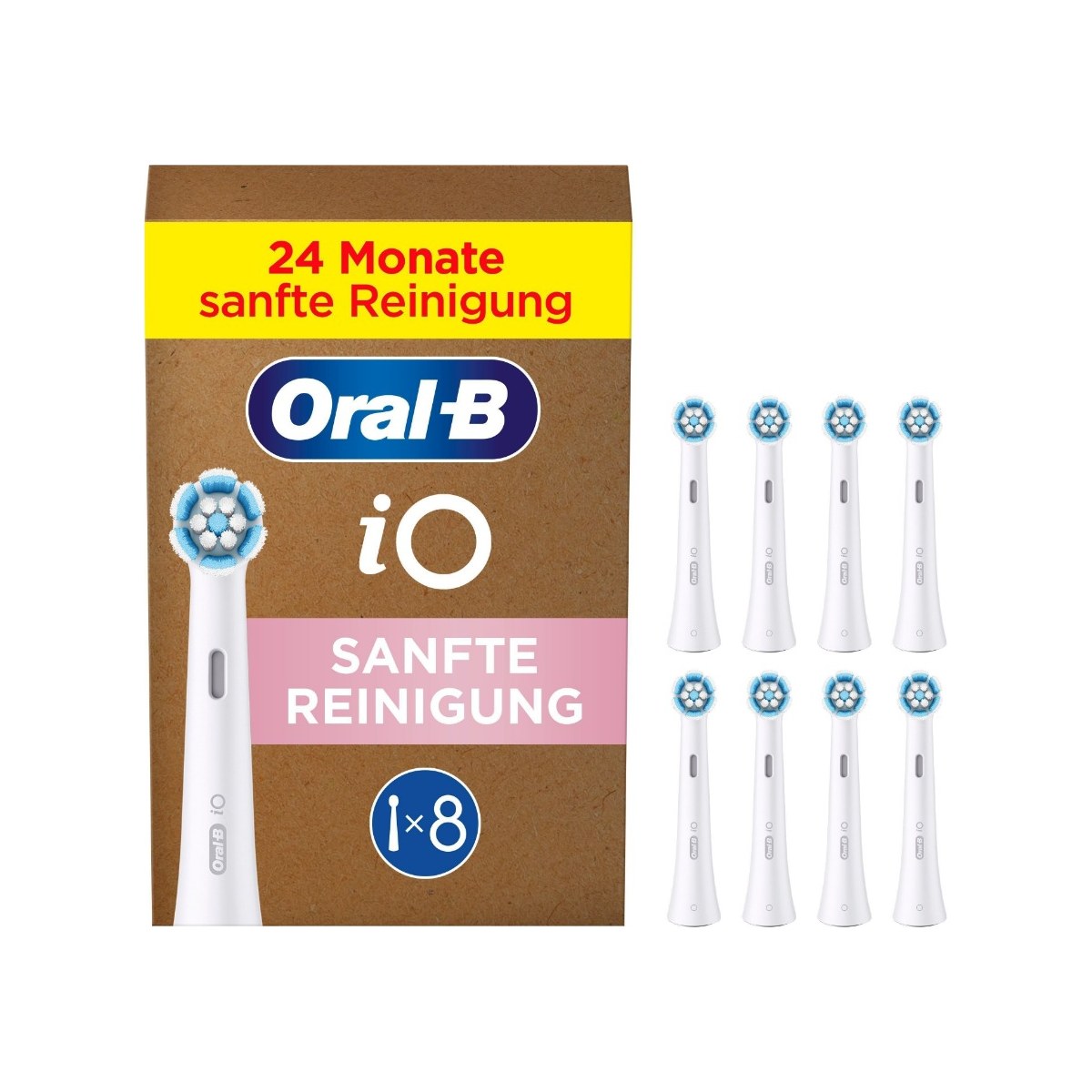 Насадки для электрической зубной щётки Oral-B iO Gentle Care, 8 шт.