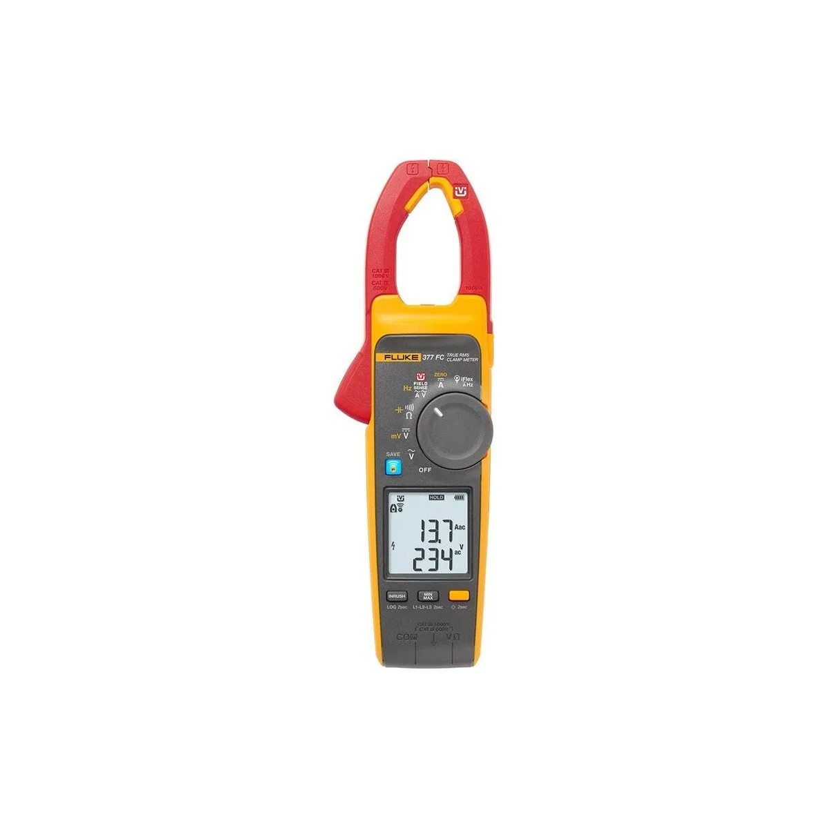 Клещи токоизмерительные Fluke 377 FC True-RMS, 1000 А, iFlex 2500 А, CAT IV 600 В