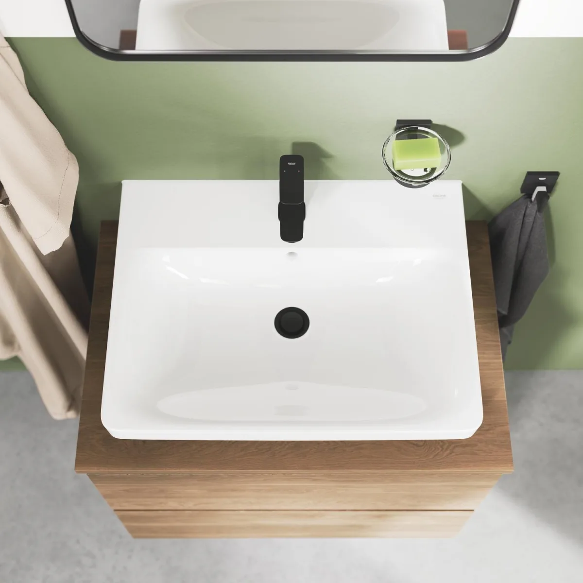 Смеситель для раковины GROHE Dice 1018562430 чёрный матовый — фото 7 из 8