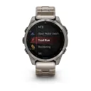 Умные часы Garmin Fenix 8 - 47mm, AMOLED Sapphire, Titanium, светло-серый, титановый ремешок (010-02904-40)