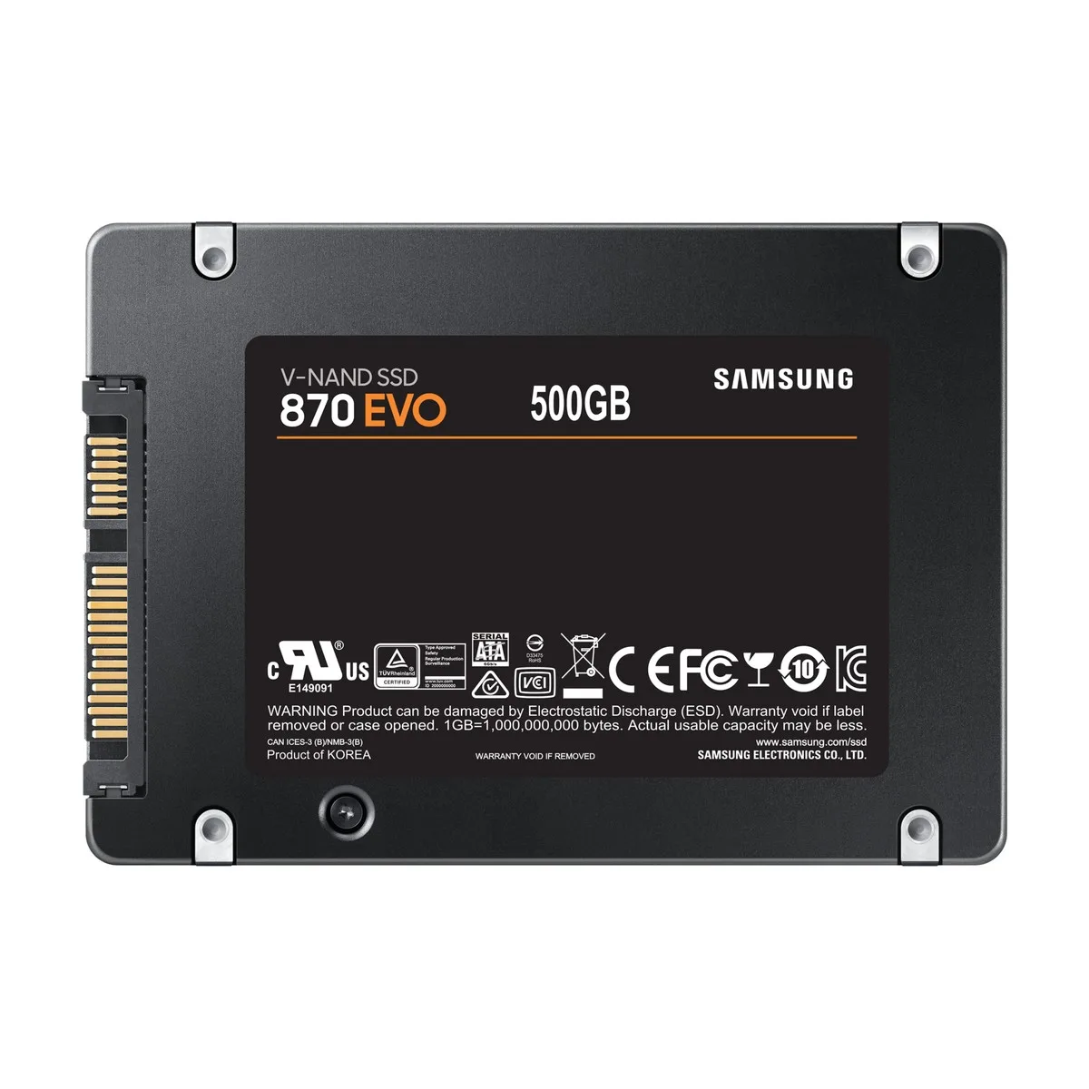 Твердотельный накопитель Samsung 870 EVO 500 Гб (MZ-77E500B/EU) — фото 3 из 6