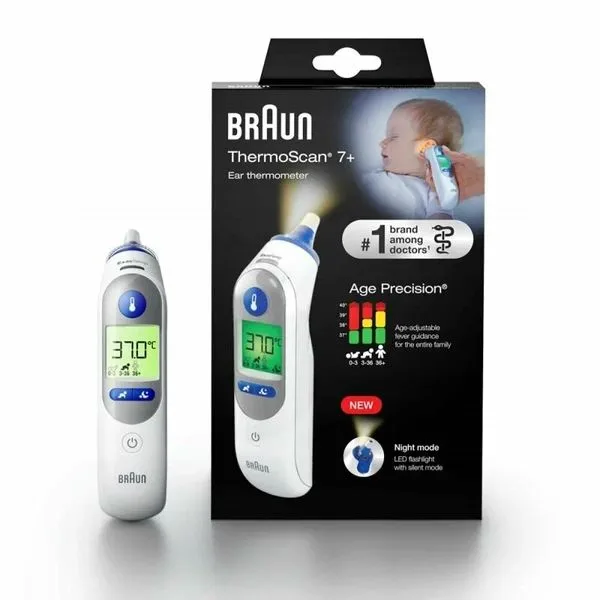 Инфракрасный детский ушной термометр бренда Braun IRT6525WE