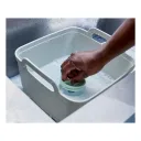Таз для мытья посуды Joseph Joseph Wash&Drain 851648, со сливной пробкой, 31x30x20 см
