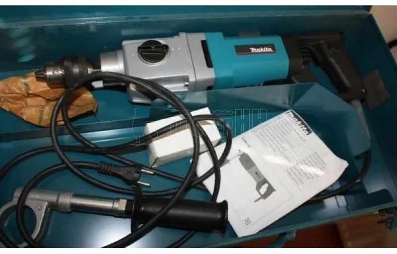 Дрель алмазного бурения Makita DBM 130, зеленый/черный, в кейсе — фото 3 из 9